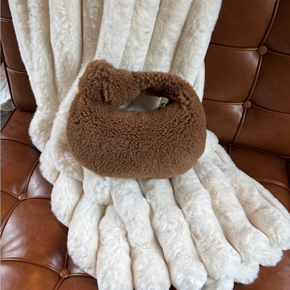 Cozy Brown Sherpa Handbag